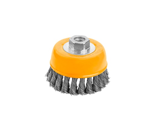 CEPILLO DE COPA CIRCULAR 75mm 3' ALAMBRE ENTORCHADO M14X2 12.500 RPM/Máx MARCA TOLSEN