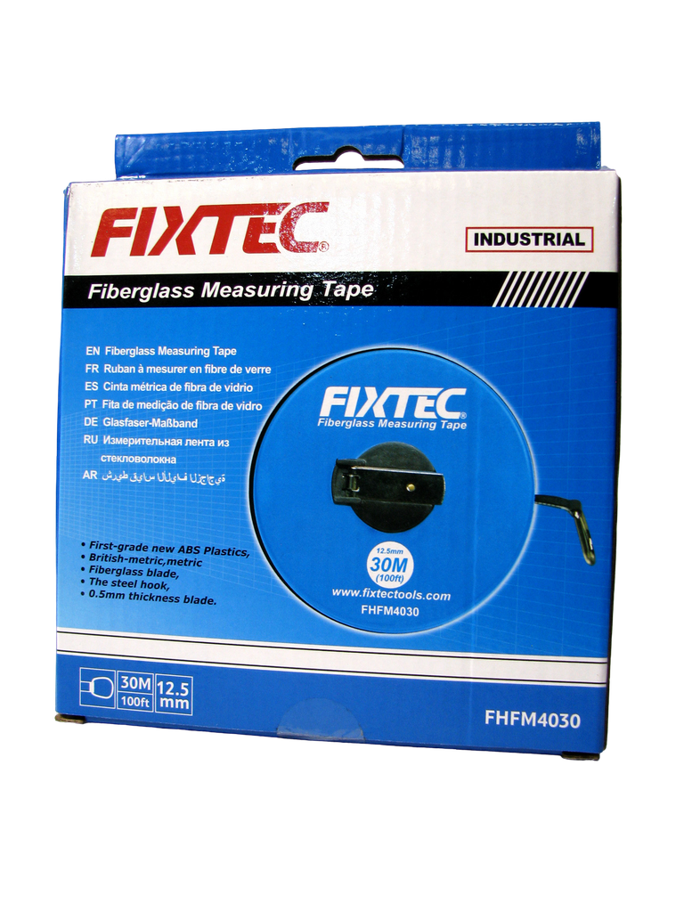 CINTA METRICA DE FIBRA DE VIDRIO 30MTS MARCA FIXTEC