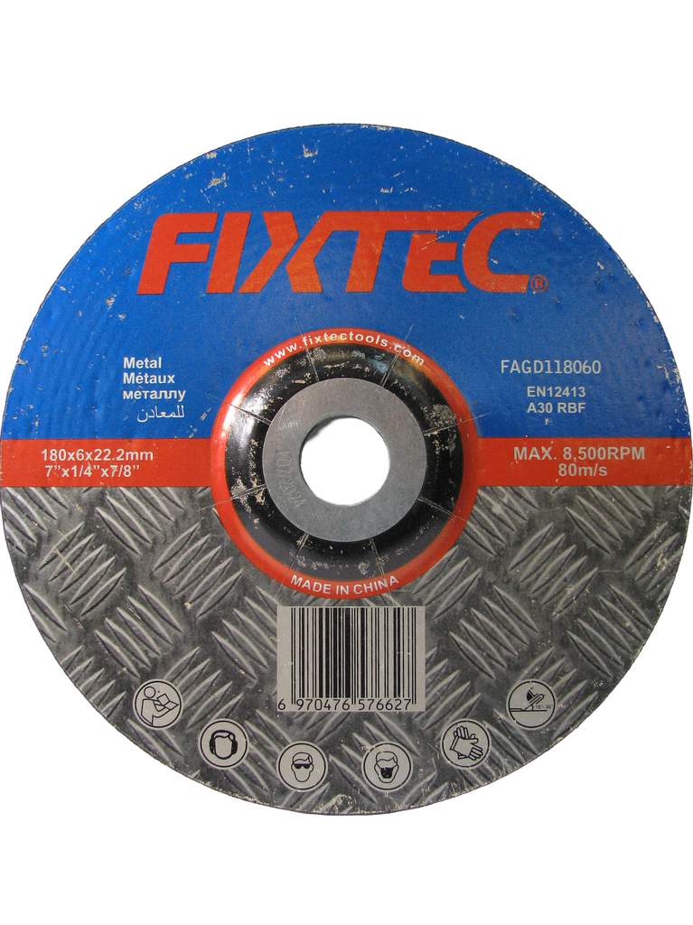 DISCO DE DESBASTE 7'180*6*22,2mm MARCA FIXTEC