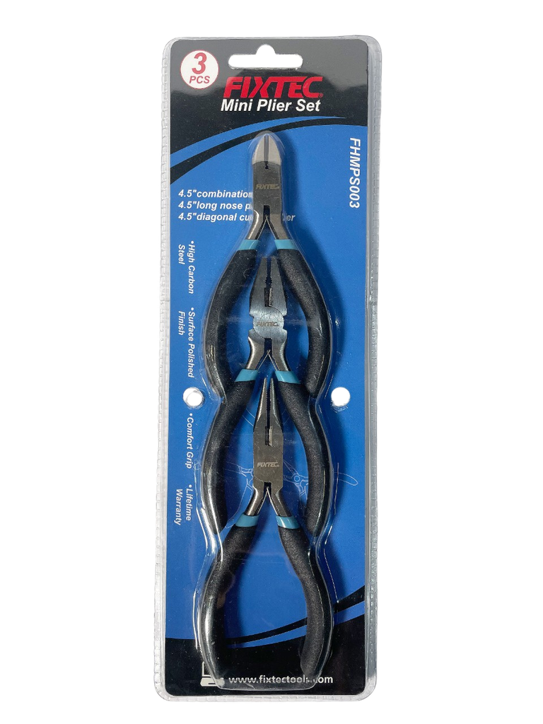 JUEGO DE MINI ALICATES DE 3 PIEZAS MARCA FIXTEC