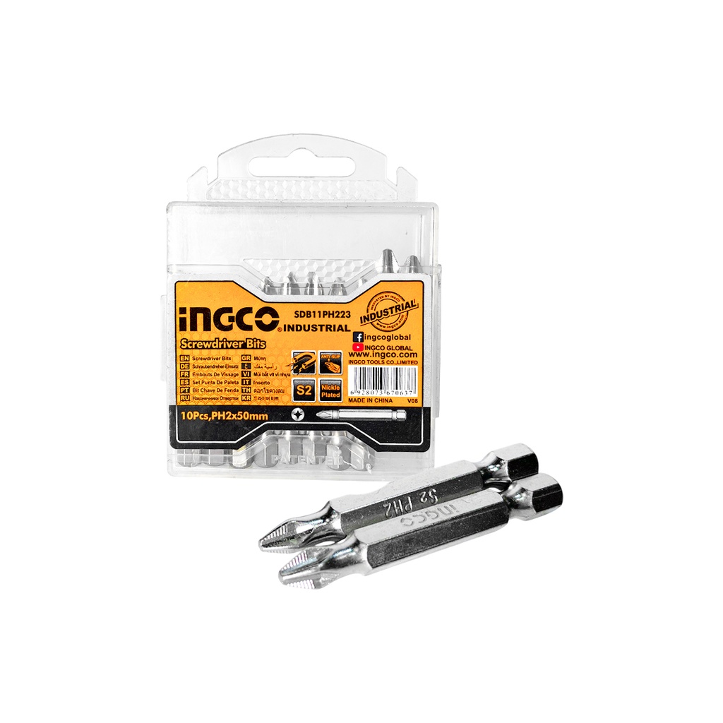 DESTORNILLADOR PH2 50MM (10UND) MARCA INGCO