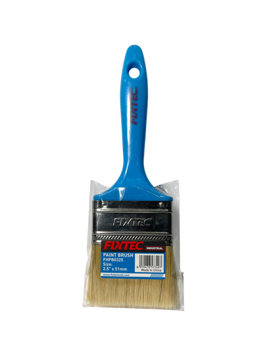 [FHPB0325] BROCHA DE PINTURA CON MANGO PLÁSTICO 2.5'X51MM MARCA FIXTEC