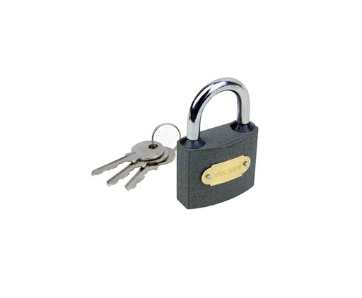 [HN-55133] CANDADO IRON Padlock GRIS 32mm (3 PZAS LLAVES) MARCA TOLSEN