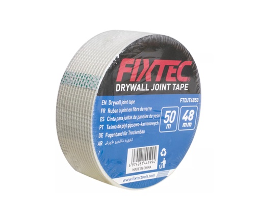 [FTDJT4850] CINTA DE FIBRA DE VIDRIO AUTOADHESIVA 48MM X 50MTRS MARCA FIXTEC