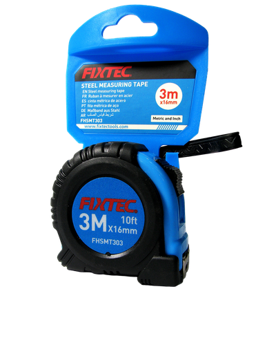 [FHSMT303] CINTA MÉTRICA DE ACERO CON IMAN 3MTS X 16MM  MARCA FIXTEC