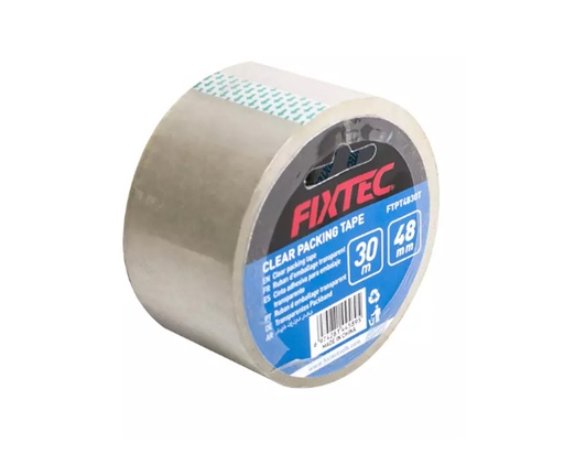 [FTPT4830T] CINTA PARA EMBALAJE BOPP TRANSPARENTE 48MM X 30MTRS MARCA FIXTEC