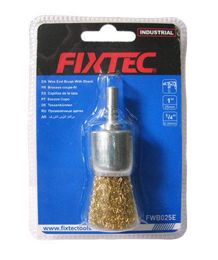 [FWB025E] COPA DE ALAMBRE CON EXTENSION 25MM 1' MARCA FIXTEC