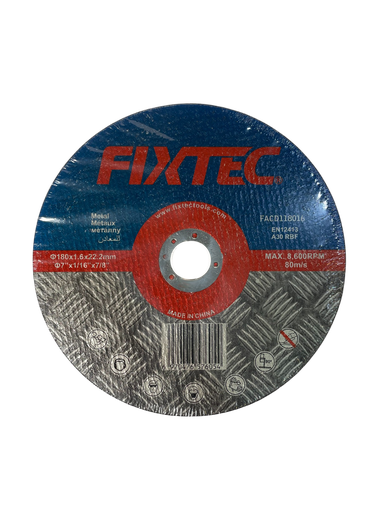 [FACD118016] DISCO DE CORTE 7'180X1,6X22.2mm MARCA FIXTEC