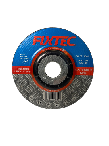 [FAGD111560] DISCO DE DESBASTE 4/2'115*6*22mm MARCA FIXTEC