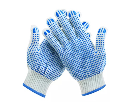 [FPCG0750] GUANTES DE ALGODÓN CON PUNTOS DE PVC MARCA FIXTEC