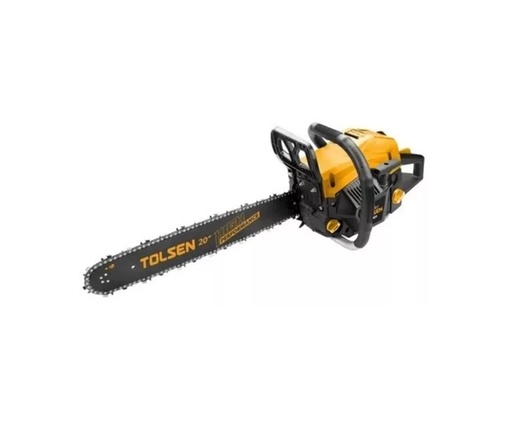 [HN-79611] MOTOSIERRA DE GASOLINA 52cc, 2000W/2.6HP, 3000RPM±5%, DIAMETRO MÁXIMO 20' MARCA TOLSEN
