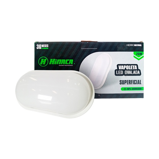 [HN-VO20W] VAPOLETA OVALADA LED 20W MARCA HINACA