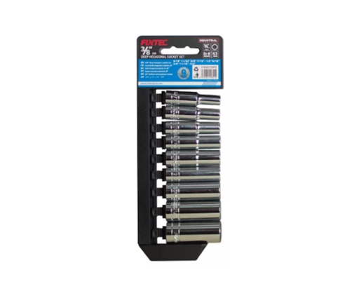 [FHDS021309M] SET DE 9 PZAS DE DADOS LARGOS DE 1/2' MARCA FIXTEC