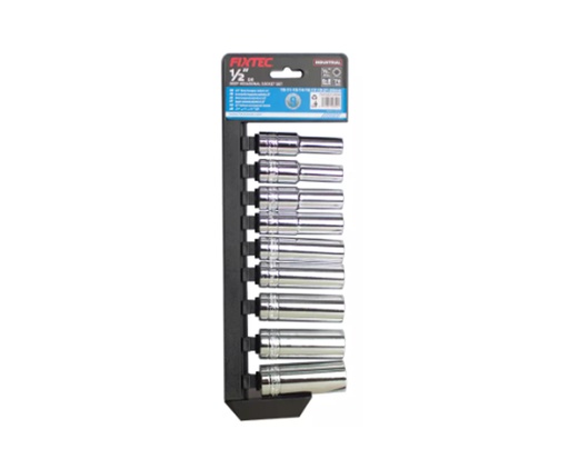 [FHDS021309S] SET 9 PZAS DE DADOS LARGOS DE 1/2” MARCA FIXTEC