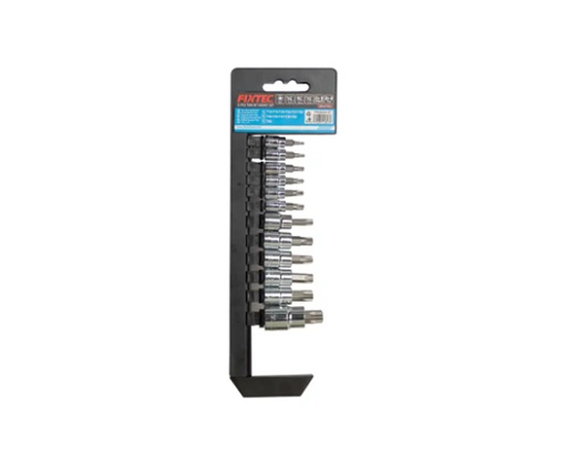 [FHS0411T] JUEGO DE DADOS CON PUNTAS DE IMPULSIÓN DE 1/4' Y 3/8' DE 11 PZAS MARCA FIXTEC