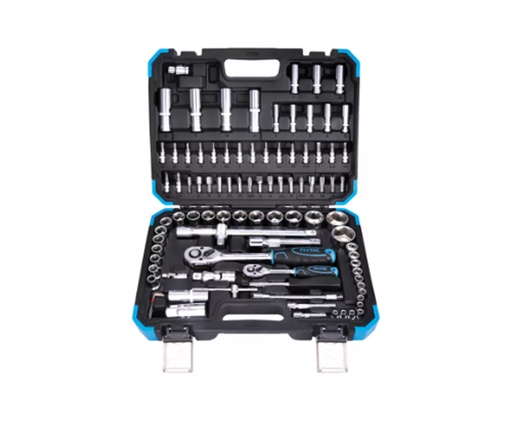 [FHST2094] JUEGO DE DADOS DE 94 PZAS DE  1/4” Y 1/2' MARCA FIXTEC