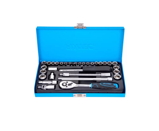 [FHST0631] JUEGO DE 31 DADOS DE 1/4” MARCA FIXTEC