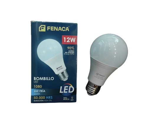 [HN028-12W] BOMBILLO LED LUZ BLANCA 12W MARCA FENACA