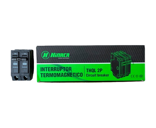 [HN027-THQL2P50] BREAKER DOBLE PARA EMPOTRAR (2P X 50A) 120/240VA MARCA HINACA