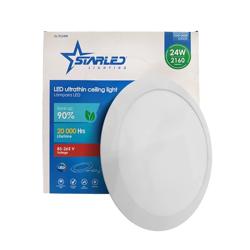 [SL-PL24W] PANEL LED REDONDO EMPOTRABLE 24W MARCA STARLED