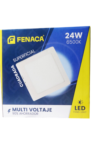 [HN060-CS24W] PANEL LED CUADRADO SUPERFICIAL LUZ BLANCA 24W MARCA FENACA