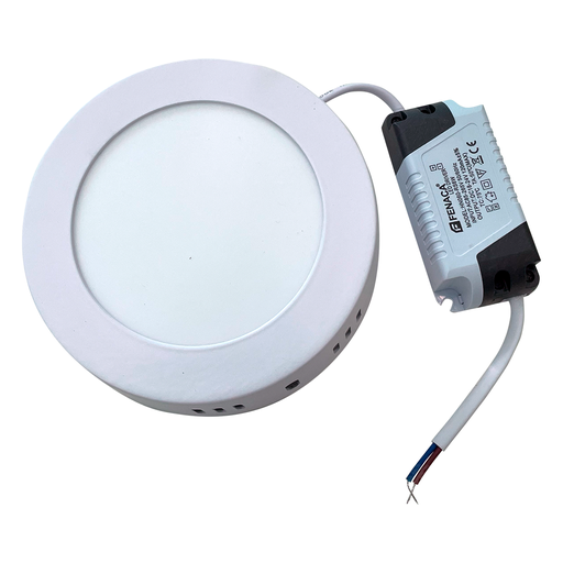 [HN060-RS6W] PANEL LED REDONDO SUPERFICIAL LUZ BLANCA 6W MARCA FENACA