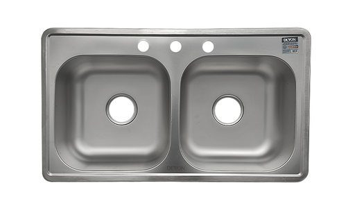 [HN064-BOW02] LAVAPLATOS 2 TINAS DE ACERO INOXIDABLE 84X48X15Cm MARCA DEVON