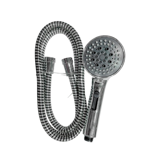 [4584405] CABEZAL DE DUCHA DE MANO TRES AJUSTES CON MANGUERA 8.8CM