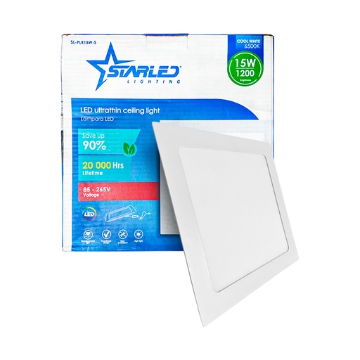 [SL-PLR15W-S] LAMPARA LED CUADRADA EMPOTRABLE 15W MARCA STARLED