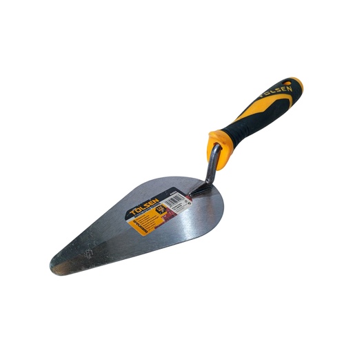 [HN-41052] CUCHARA DE ALBAÑIL C/MANGO ERGONÓMICO PUNTA REDONDA 175mm 7" MARCA TOLSEN