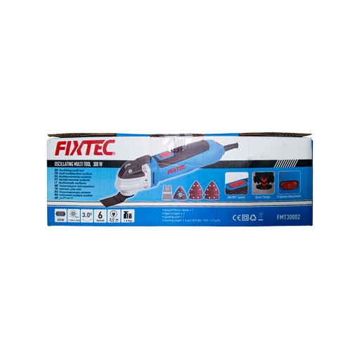 [FMT30002-110v] MULTIHERRAMIENTA OSILANTE 300W MARCA FIXTEC