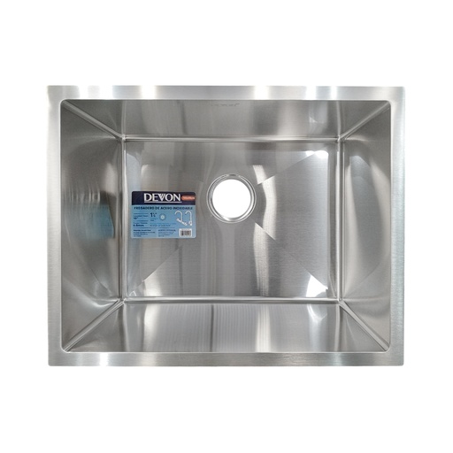 [HN-FG13] FREGADERO  DE ACERO INOXIDABLE (58.50X45.50CM) MARCA DEVON